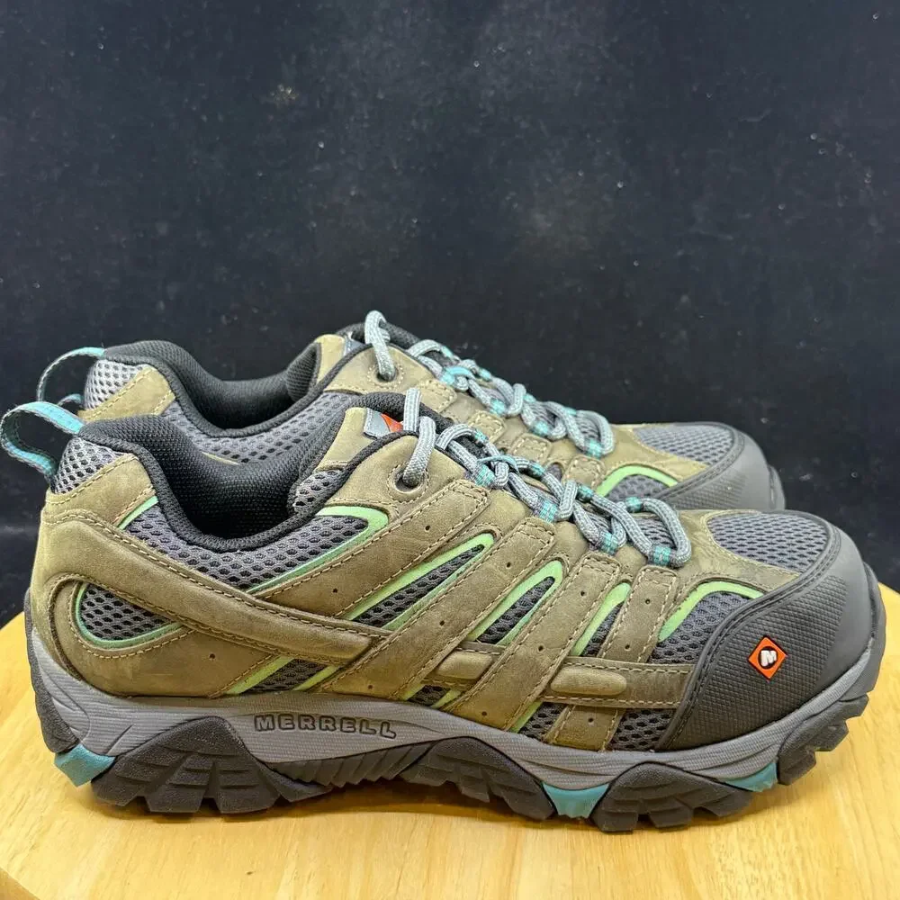 MERRELL Moab Vertex Vent Composite Safety Toe Women's Work Shoes J11582 Sz 9.5 M